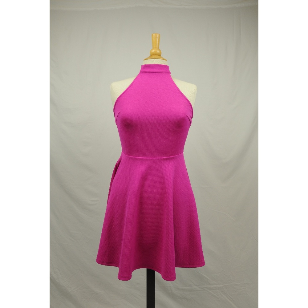 Minkpink XS Hot Pink Halter Top Dress